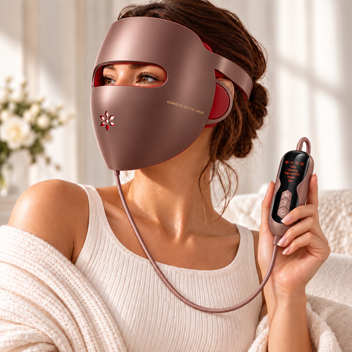LED Light Therapy Face & Neck Mask